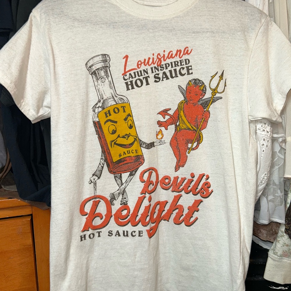 Devil's Delight White Graphic T-Shirt